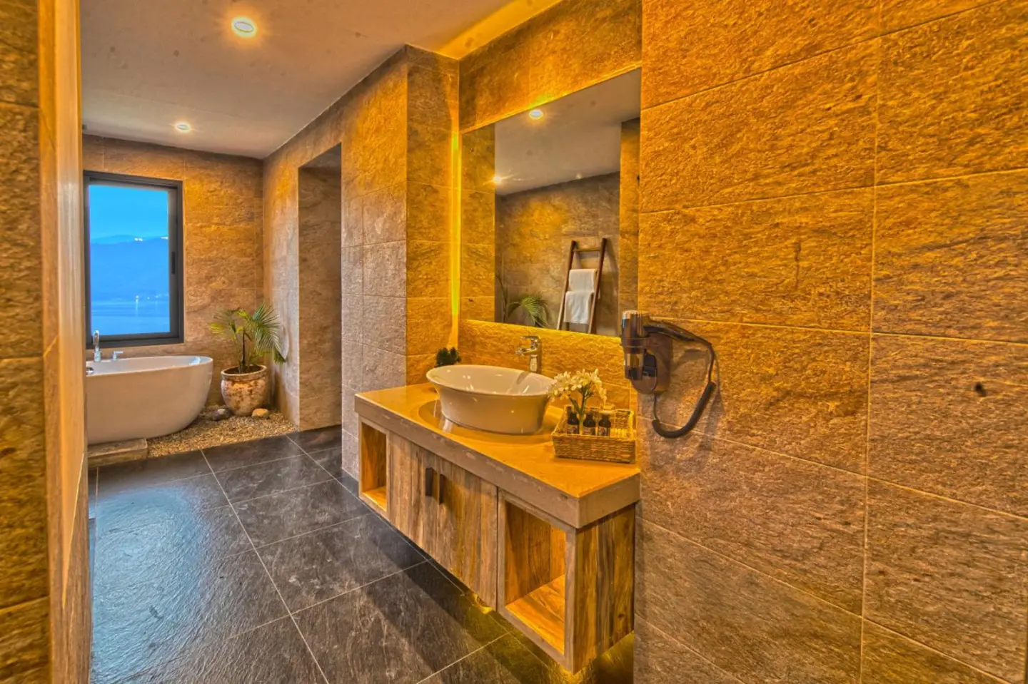 Stylish bathroom in Dorje's Resort and Spa, Pokhara