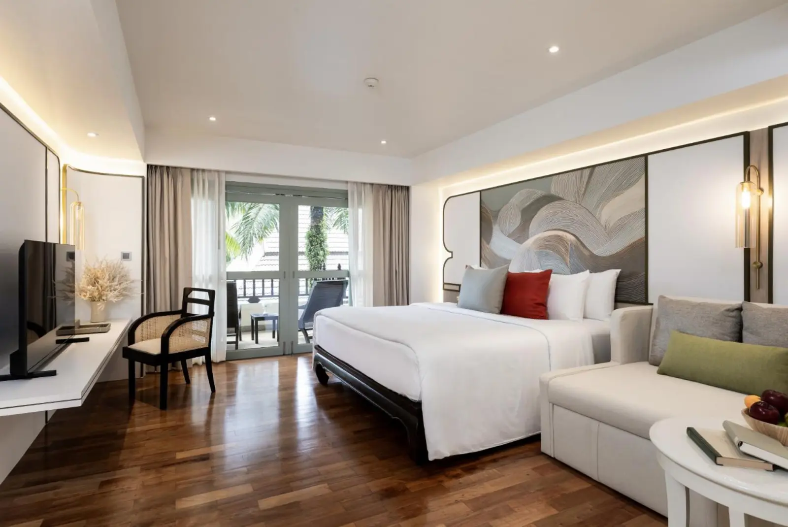 Deluxe room at La Solaya Khao Lak with modern décor