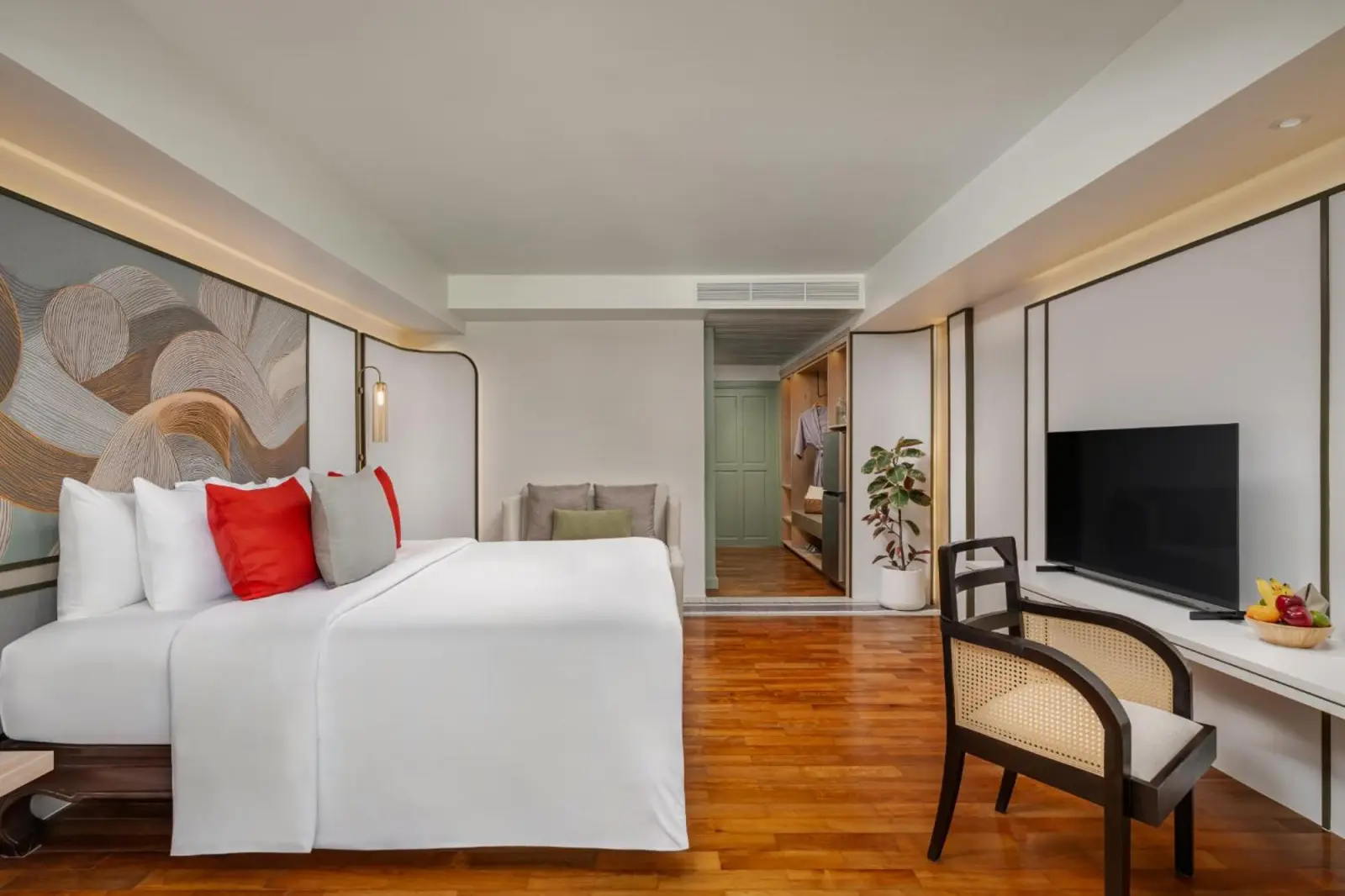 Premium room interior at La Solaya Khao Lak with elegant furnishings