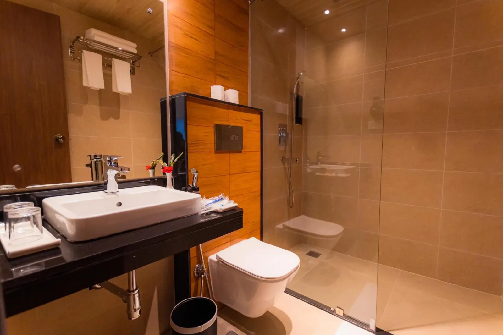 Temple Himalaya Hotel & Spa modern bathroom
